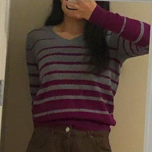 Purple Stripe St. Johns Bay Sweater